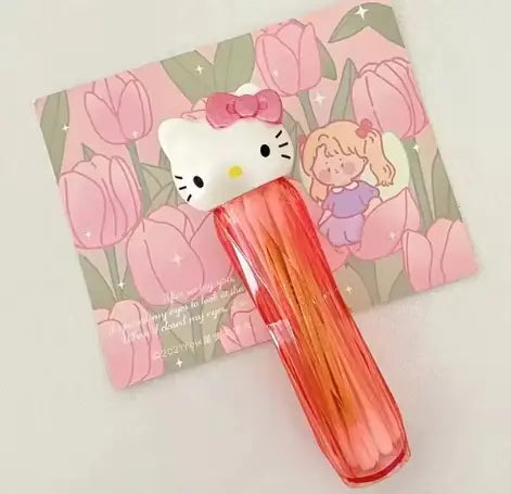 Hello Kitty Cotton Swab Box