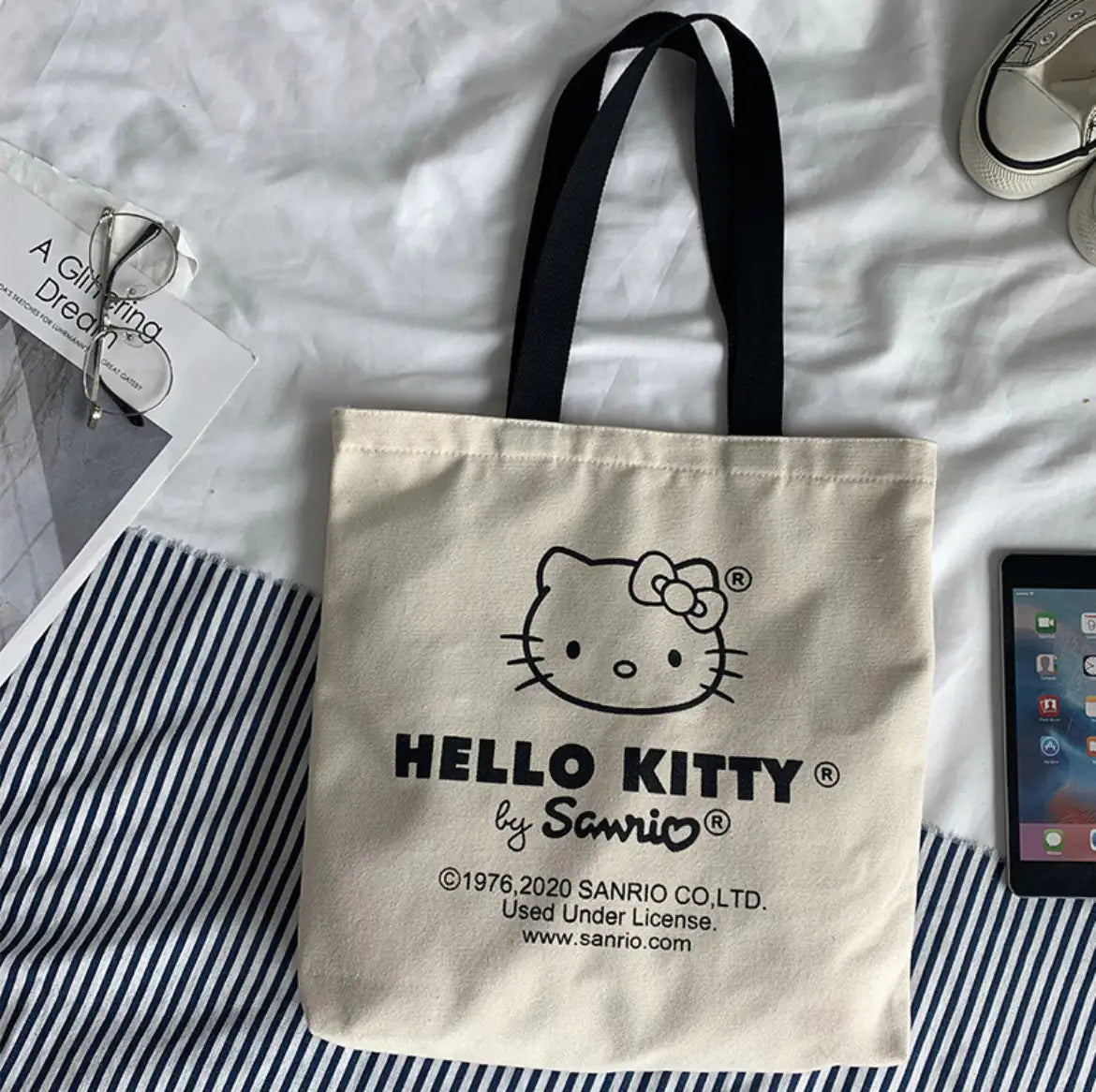 Hello Kitty Beige Tote Bag