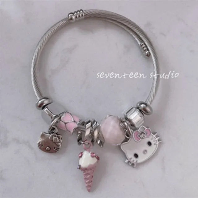 Cartoon Hello Kitty Bracelets Bangles