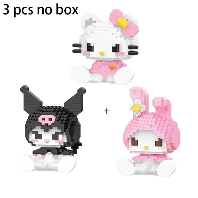 Hello Kitty Building Block Sanrio Anime Figure