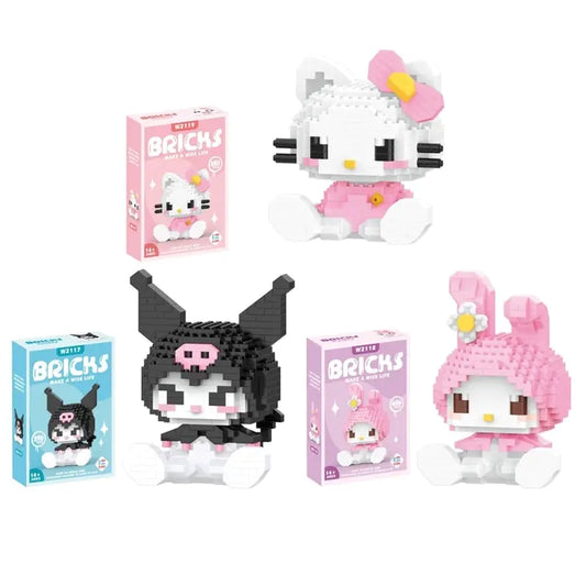 Hello Kitty Building Block Sanrio Anime Figure